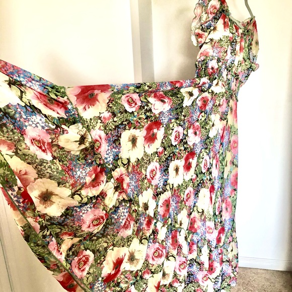 Long Boheme Silk Dress - Picture 2 of 9